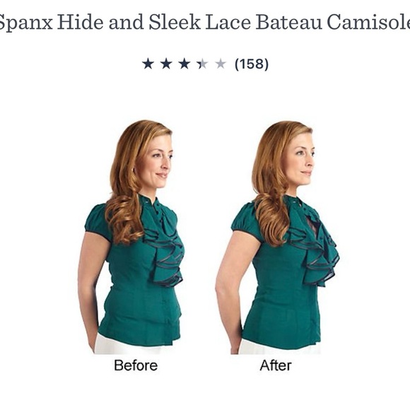 Brand New Spanx Hide and Sleek Lace Bateau Camisole - Pink - Small - Picture 4 of 6